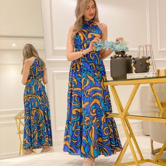 NWT Zara Printed Dress Size XS - Picture 2 of 11